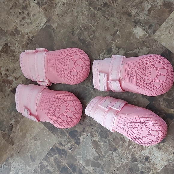 Pink Pet Booties, size 2, New - Picture 2 of 4